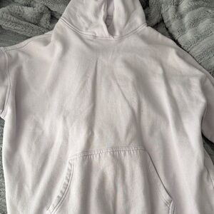 Hollister Women's Light Gray Hoodie